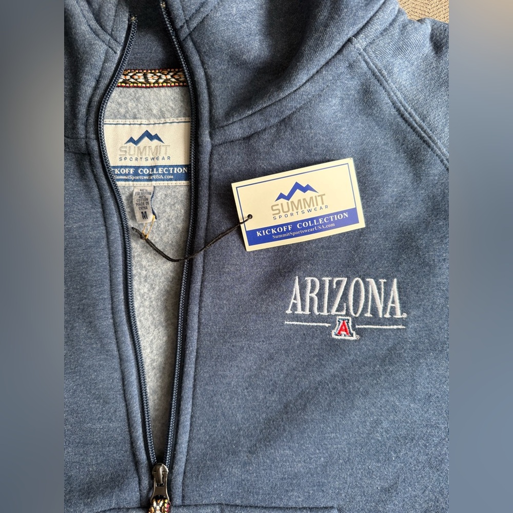University of Arizona Embroidered Quarter Zip Brand New - Picture 7 of 7